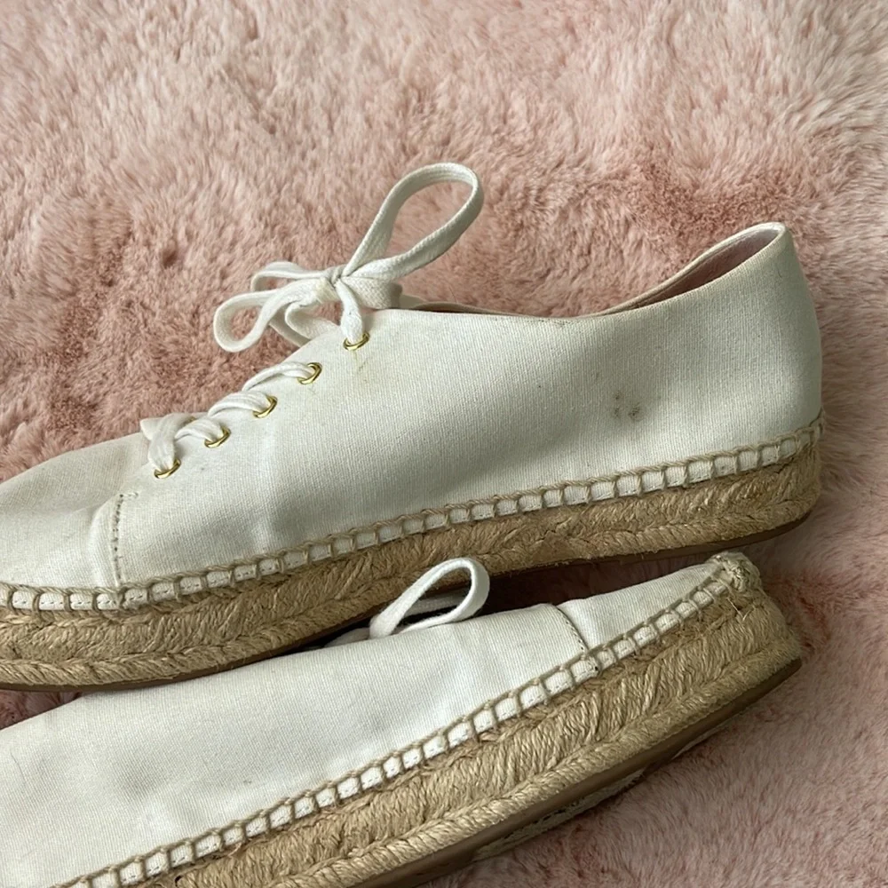 J.Crew Canvas Lace-Up Espadrilles